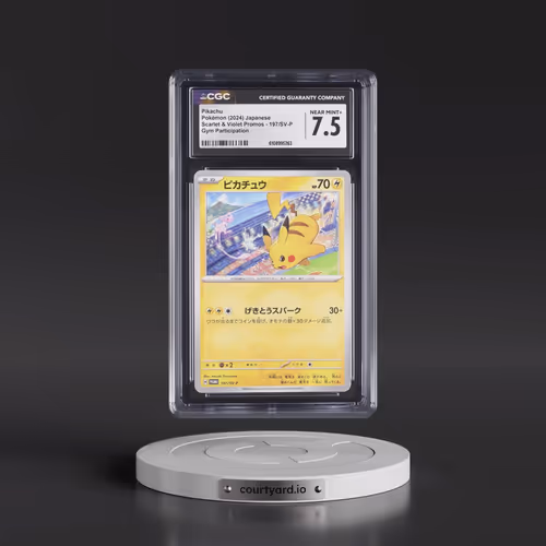 2022 Scarlet & Violet Promos #197/SV-P Pikachu - Gym Participation (CGC 7.5 NM+)