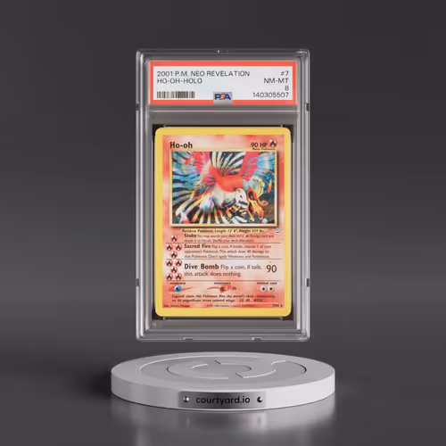 2001 Pokémon Neo Revelation #7 HO-Oh - Holo (PSA 8 NM-MT)