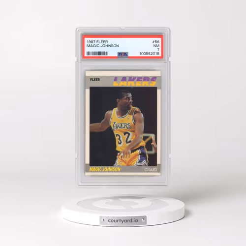 1987 Fleer #56 Magic Johnson (PSA 7 NM)