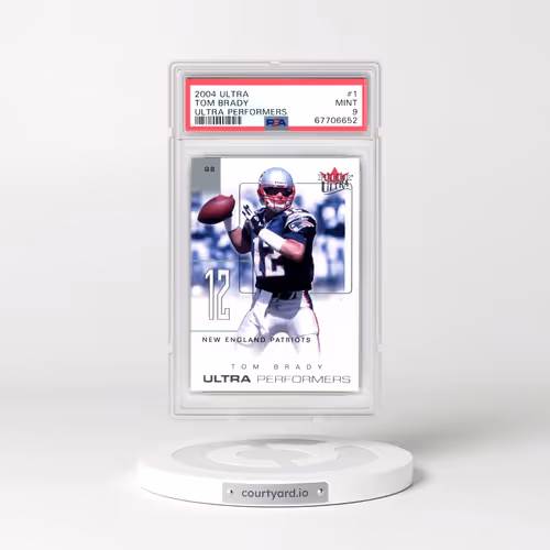 2004 Ultra Ultra Performers #1 Tom Brady (PSA 9 MINT)