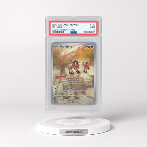 2023 Pokémon Mew EN-151 #179 Mr. Mime - Illustration Rare (PSA 9 MINT)