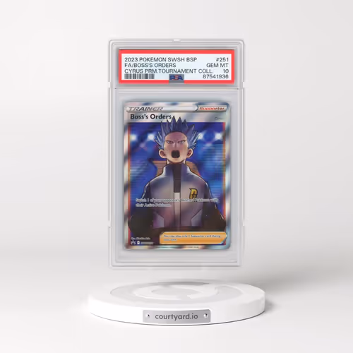 2023 Pokémon Swsh Black Star Promo #251 Boss's Orders - Full Art Cyrus Premium Tournament Collection