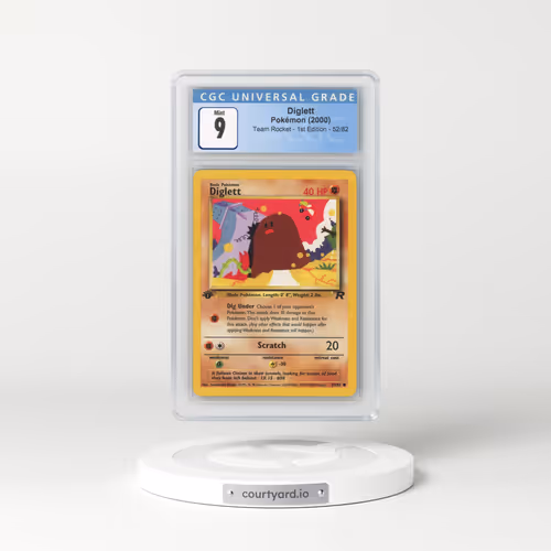 2000 Team Rocket #52/82 Diglett - 1st Edition 1st Edition (CGC 9 MINT)