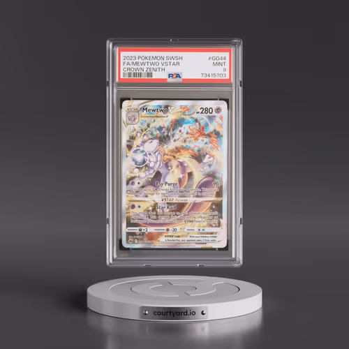 2023 Pokémon Sword and Shield Crown Zenith #GG44 Mewtwo Vstar - Full Art (PSA 9 MINT)