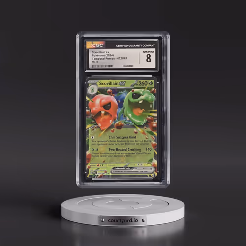 2023 Temporal Forces - TEF EN #022/162 Scovillain ex - Holo (CGC 8 NM-MT)