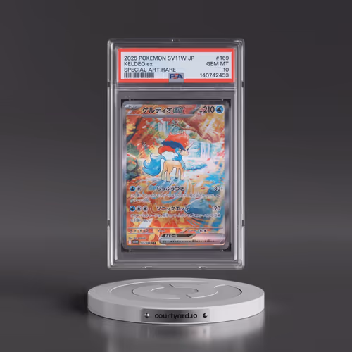 2025 Pokémon Sv11w-White Flare #169 Keldeo EX - Holo Special Art Rare (PSA 10 GEM MINT)