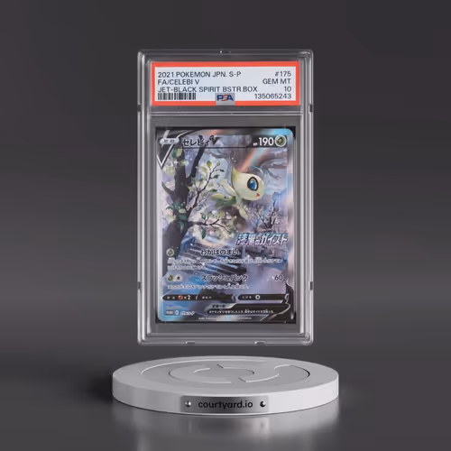 2021 Pokémon S Promo #175 Celebi V - Holo Full Art Jet-Black Spirit Booster Box (PSA 10 GEM MINT)