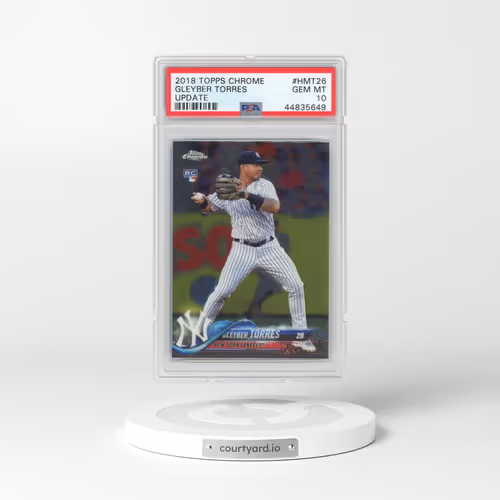 2018 Topps Chrome Update #HMT26 Gleyber Torres (PSA 10 GEM MINT)