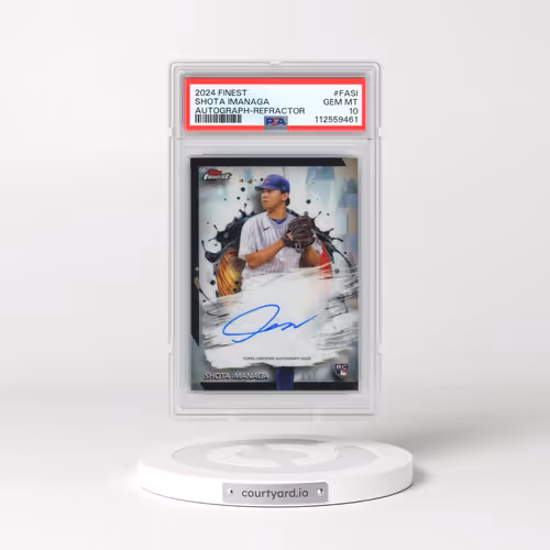 2024 Topps Finest Finest Autographs #FASI Shota Imanaga - Refractor (PSA 10 GEM MINT)