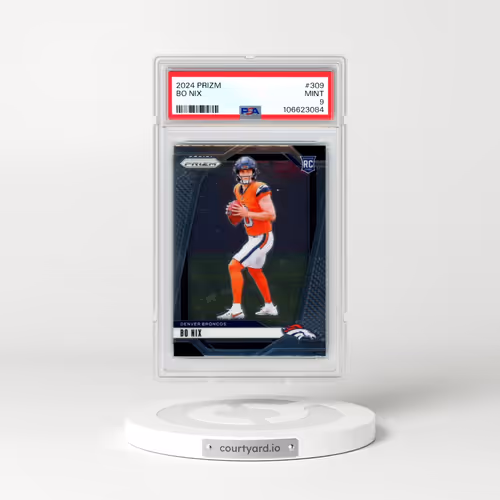 2024 Panini Prizm #309 Bo Nix (PSA 9 MINT)