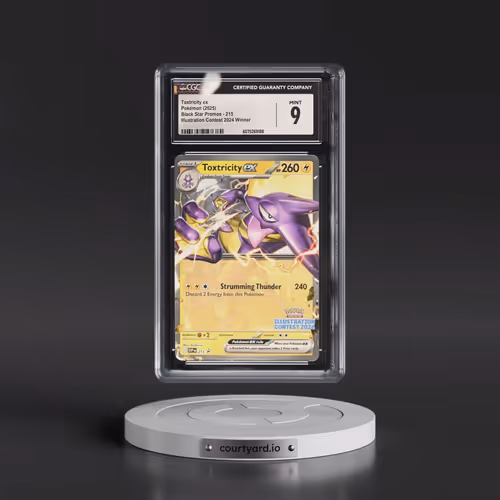 2025 Pokémon Svp EN-SV Black Star Promo #215 Toxtricity EX - Holo Illustration Contest 2024 (CGC 9 M