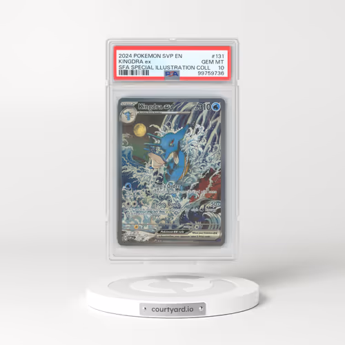 2024 Pokémon Svp EN-SV Black Star Promo #131 Kingdra EX - Holo Shrouded Fable Special Illustration Collection (PSA 10 GEM MINT)