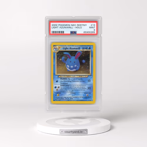 2002 Pokémon Neo Destiny #13 Light Azumarill - Holo (PSA 9 MINT)
