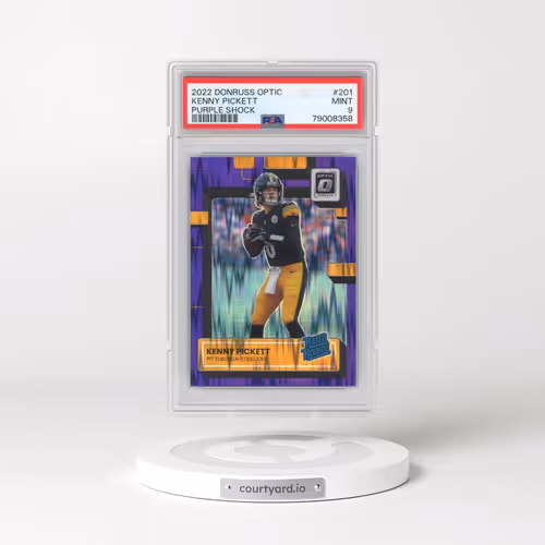 2022 Panini Donruss Optic #201 Kenny Pickett - Purple Shock (PSA 9 MINT)