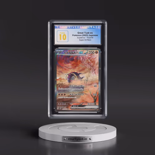 2023 Scarlet ex #102/078 Great Tusk ex - Special Art Rare Holo (CGC 10 PRISTINE)