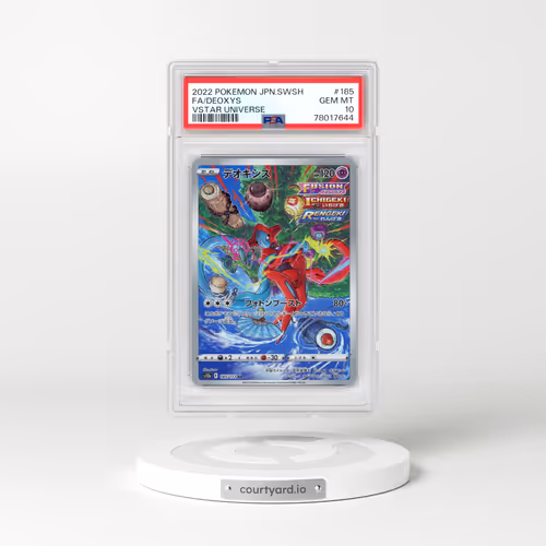 2022 Pokémon Sword & Shield Vstar Universe #185 Deoxys - Full Art (PSA 10 GEM MINT)