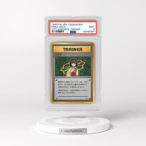 1998 Pokémon Tamamushi City Gym Deck Erika - Holo Trainer (PSA 9 MINT)