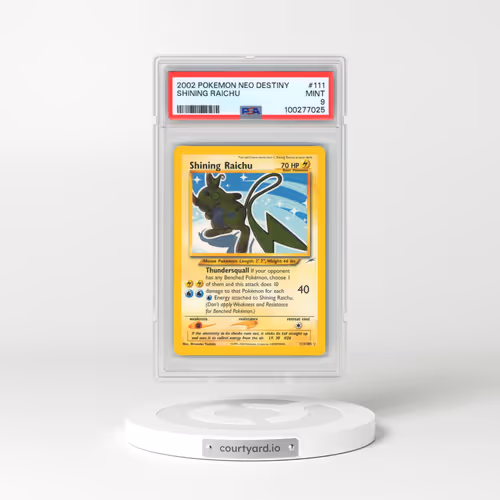 2002 Pokémon Neo Destiny #111 Shining Raichu - Holo (PSA 9 MINT)