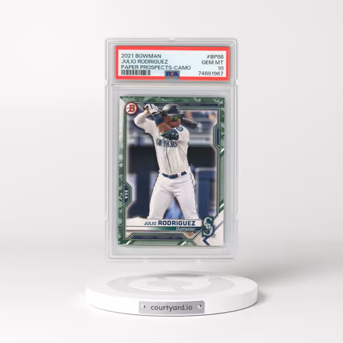 2021 Bowman Paper Prospects #BP86 Julio Rodriguez - Camo (PSA 10 GEM MINT)