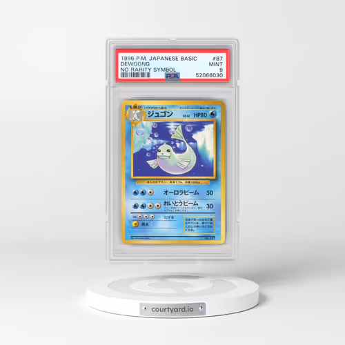 1996 Pokémon Basic #87 Dewgong - No Rarity Symbol (PSA 9 MINT)