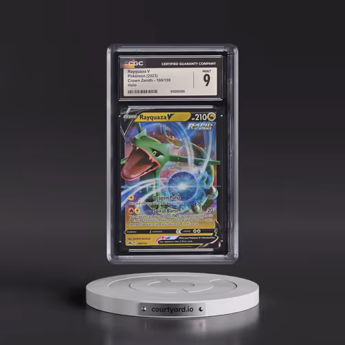2023 Crown Zenith #100/159 Rayquaza V - Holo (CGC 9 MINT)