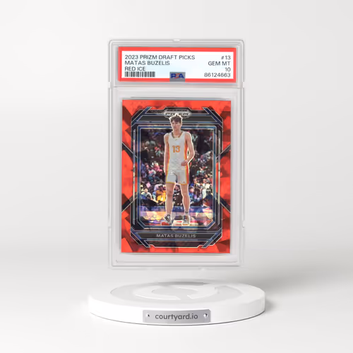 2023 Panini Prizm Draft Picks #13 Matas Buzelis - Red Ice (PSA 10 GEM MINT)
