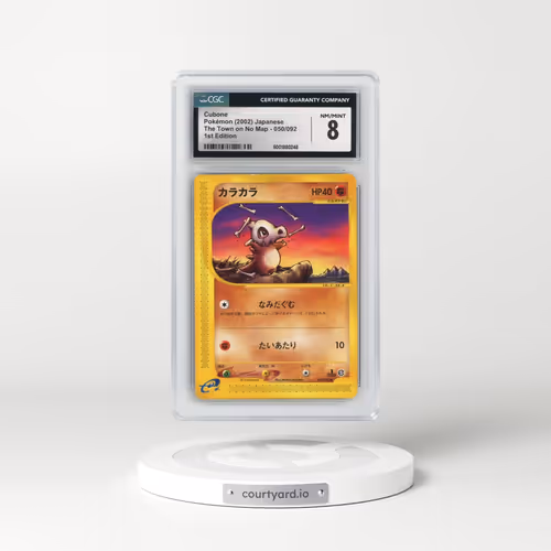 2002 The Town on No Map #050/092 Cubone - 1st Edition (CGC 8 NM-MT)