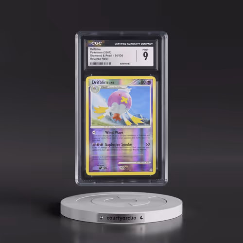 2007 Diamond & Pearl #24/130 Drifblim - Reverse Holo (CGC 9 MINT)