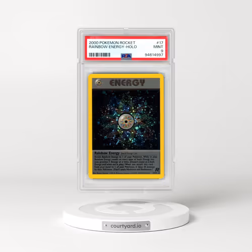 2000 Pokémon Rocket #17 Rainbow Energy - Holo (PSA 9 MINT)
