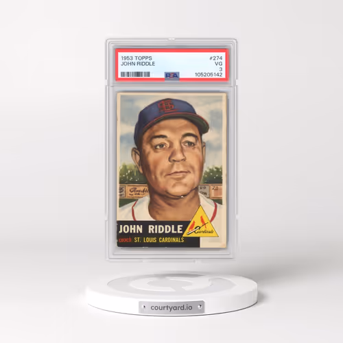 1953 Topps #274 John Riddle (PSA 3 VG)