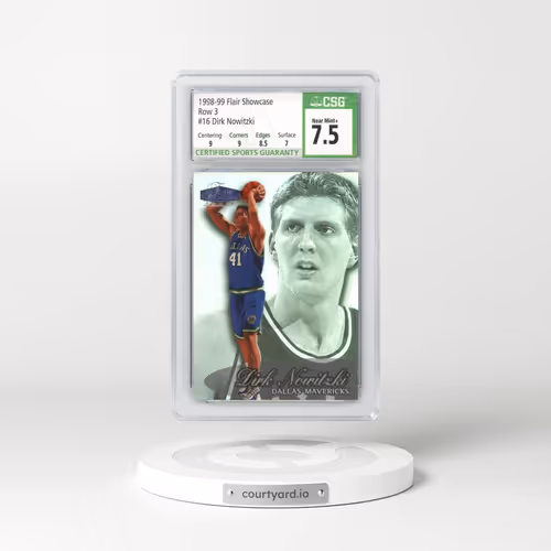 1998 Flair Showcase #16 Dirk Nowitzki - Row 3 (CSG 7.5 NM+)