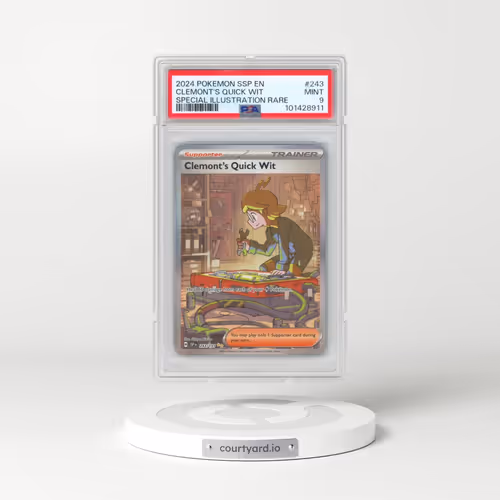 2024 Pokémon Ssp EN-Surging Sparks #243 Clemont's Quick Wit - Special Illustration Rare (PSA 9 MINT)