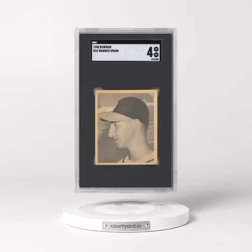 1948 Bowman #18 Warren Spahn (SGC 4 VG-EX)