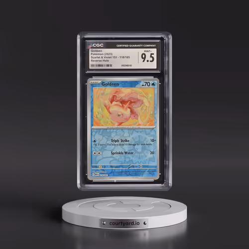 2023 Scarlet & Violet 151 - MEW EN #118/165 Goldeen - Reverse Holo (CGC 9.5 MINT+)