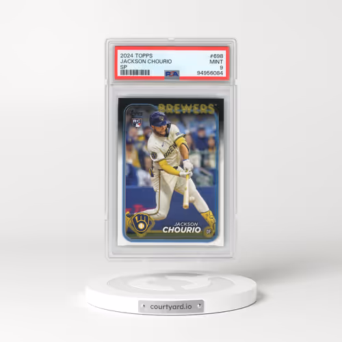 2024 Topps #698 Jackson Chourio - SP (PSA 9 MINT)