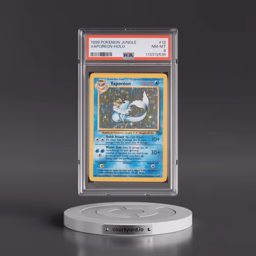 1999 Pokémon Jungle #12 Vaporeon - Holo (PSA 8 NM-MT)