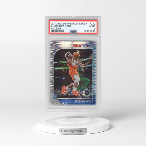 2019 Panini Hoops Premium Stock #213 Luguentz Dort - Pulsar (PSA 9 MINT)