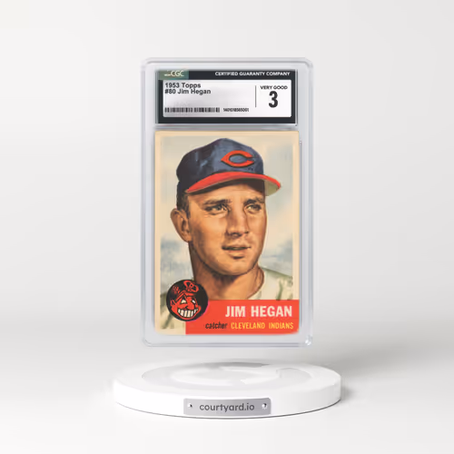 1953 Topps #80 Jim Hegan (CGC 3 VG)