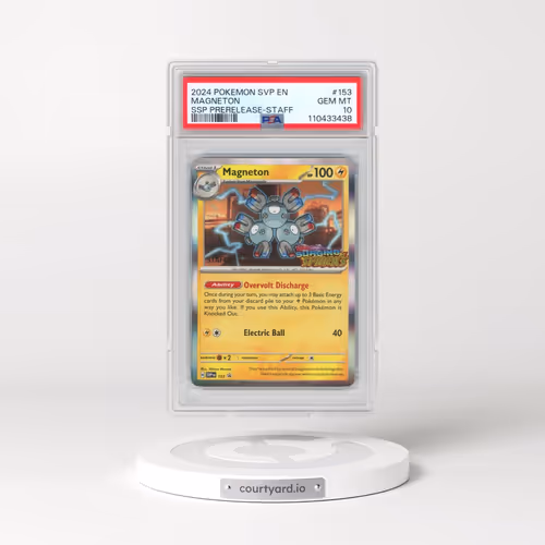 2024 Pokémon Svp EN-SV Black Star Promo #153 Magneton - Surging Sparks Prerelease-Staff (PSA 10 GEM