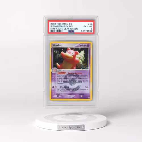 2004 Pokémon EX Fire Red & Leaf Green #14 Slowbro - Reverse Foil (PSA 6 EX-MT)
