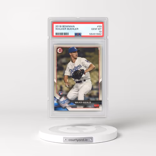 2018 Bowman #59 Walker Buehler (PSA 10 GEM MINT)