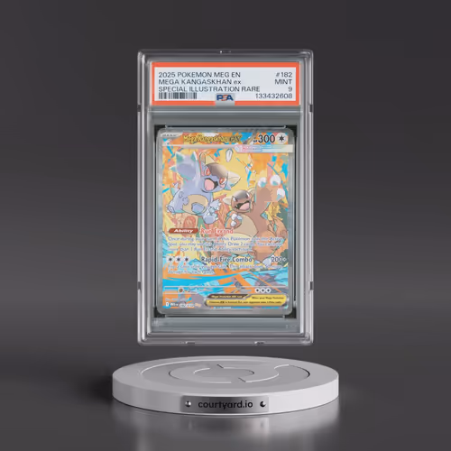 2025 Pokémon Meg EN-Mega Evolution #182 Mega Kangaskhan EX - Holo Special Illustration Rare (PSA 9 M