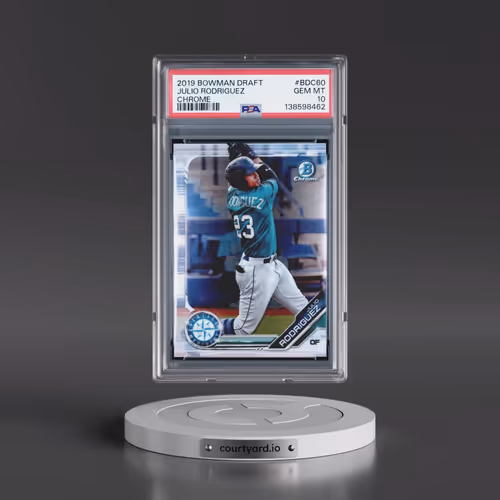 2019 Bowman Draft #BDC60 Julio Rodriguez - Chrome (PSA 10 GEM MINT)