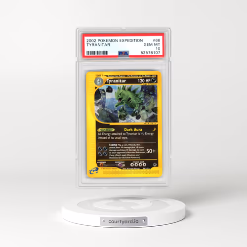 2002 Pokémon Expedition #66 Tyranitar (PSA 10 GEM MINT)