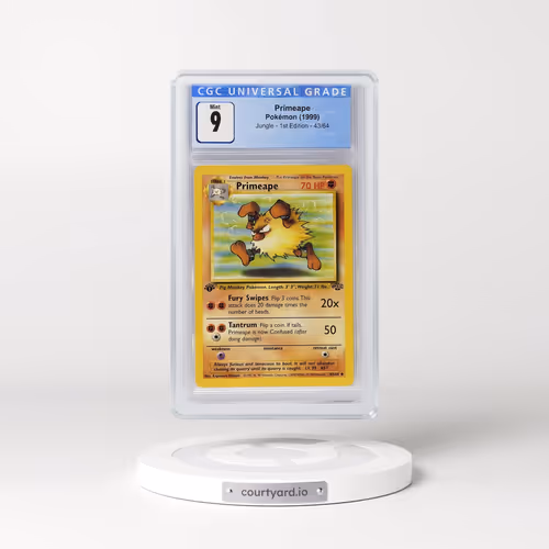 1999 Jungle #43/64 Primeape - 1st Edition 1st Edition (CGC 9 MINT)