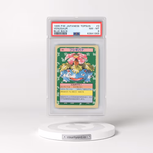1997 Pokémon Topsun #3 Venusaur - Blue Back (PSA 8 NM-MT)