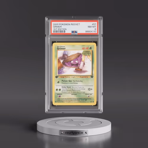 2000 Pokémon Rocket #57 Grimer - 1st Edition (PSA 8 NM-MT)
