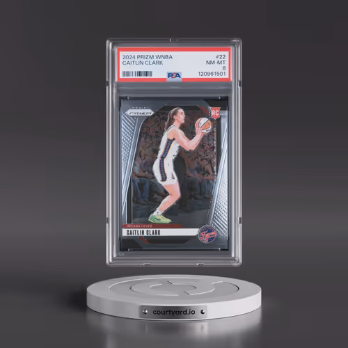 2024 Panini Prizm WNBA #22 Caitlin Clark (PSA 8 NM-MT)