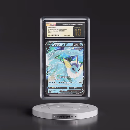 2021 Eevee Heroes #015/069 Vaporeon V - Holo (CGC 10 PRISTINE)