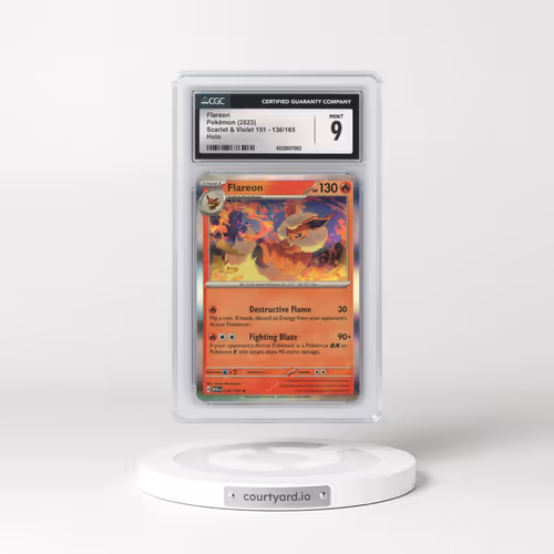 2023 Scarlet & Violet 151 - MEW EN #136/165 Flareon - Holo (CGC 9 MINT)